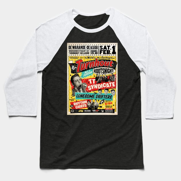 SOUL CONCERT lonesome drifters Baseball T-Shirt by MakLampir Grandong